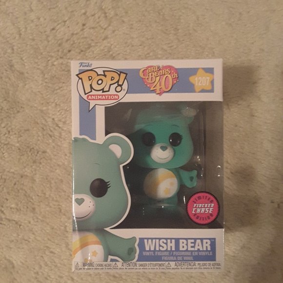 Care Bear Limited Edition Flocked Chase Funko, Plush, and Glass Lot! - Picture 2 of 15